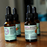 'Smoothie' Facial Serum + Beard Oil in Cannabis Flower with Cedarwood and Green Mandarin