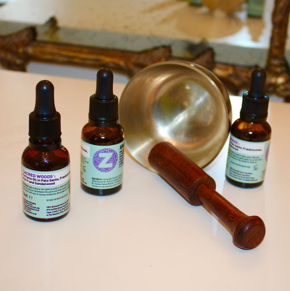 Sacred Woods Organic Cologne in Enlivening Palo Santo, Frankincense, Sandalwood and Myrrh